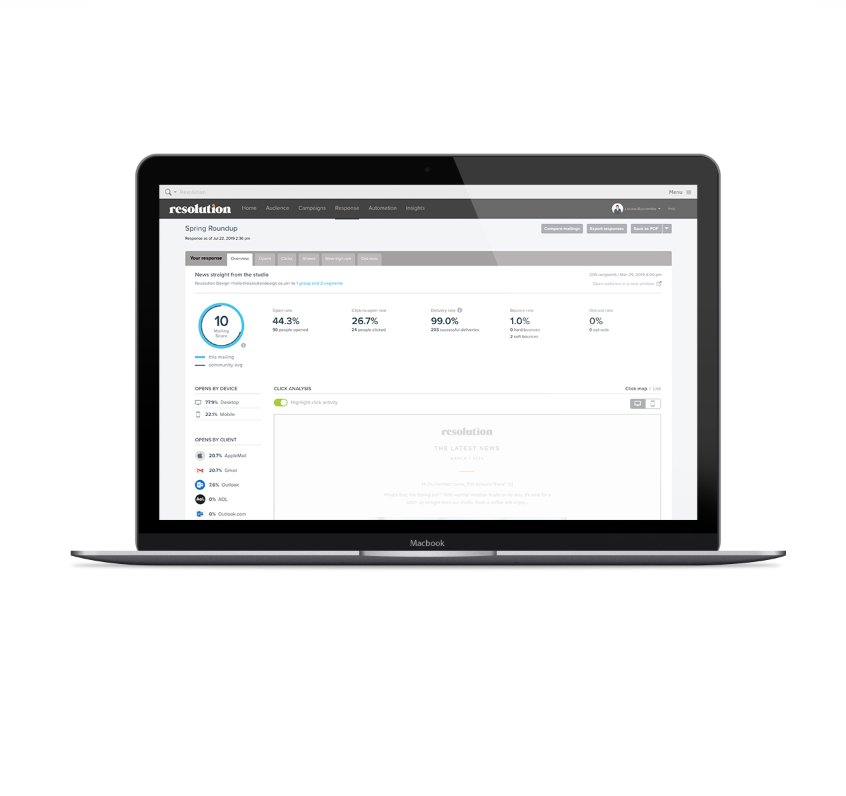 Email marketing website